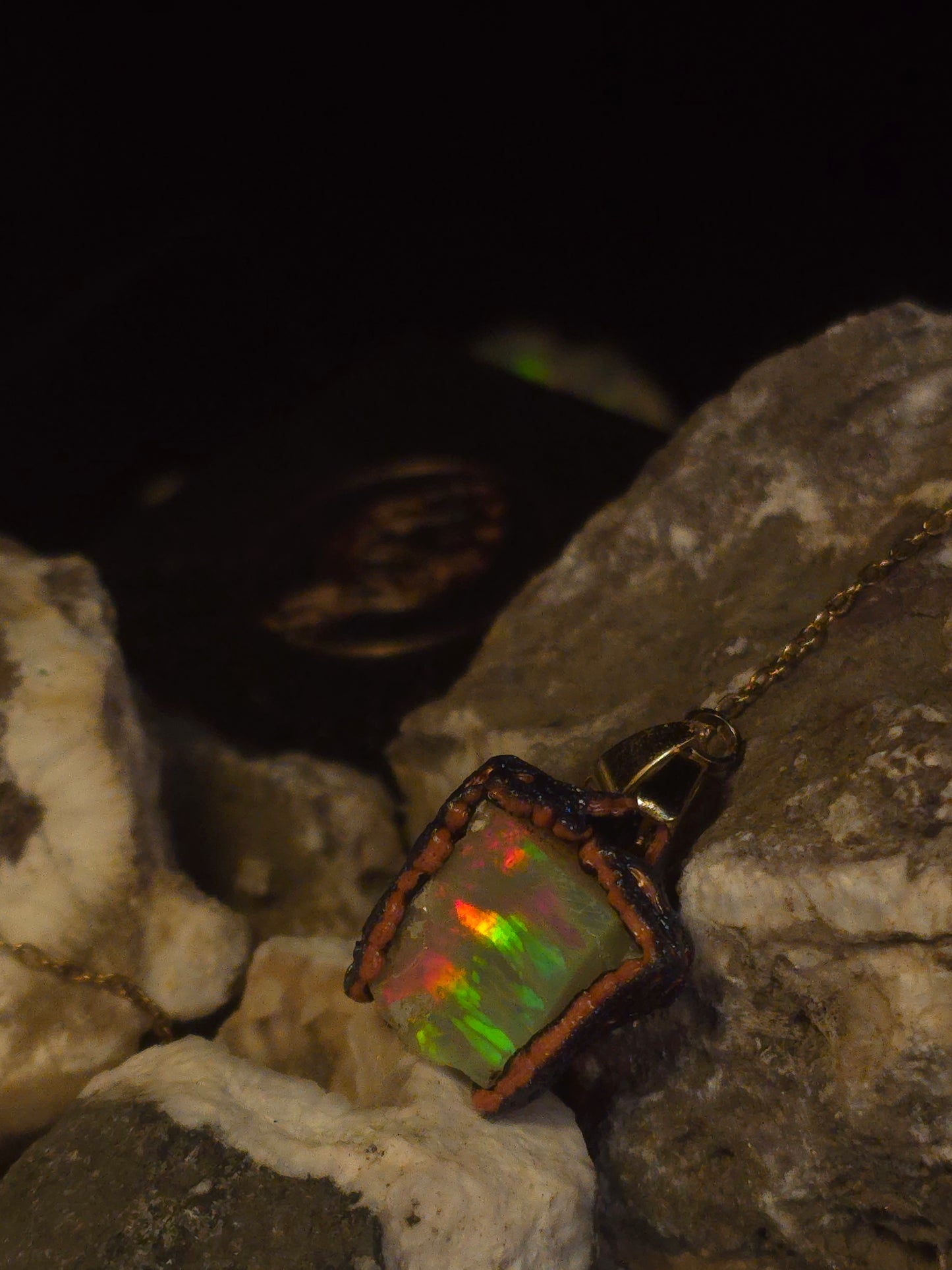 Prism Fire Opal Pendant — OPJ-018