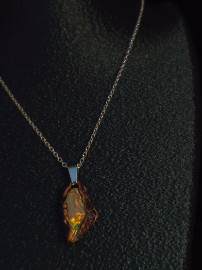 Bright Earth Opal Pendant — OPJ-020