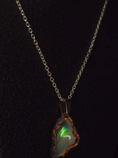 Green Earth Opal Pendant — OPJ-019