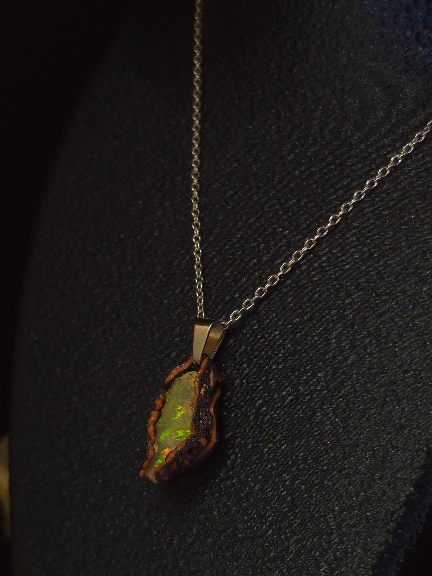Bright Earth Opal Pendant — OPJ-020