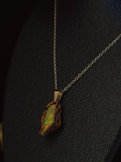 Bright Earth Opal Pendant — OPJ-020