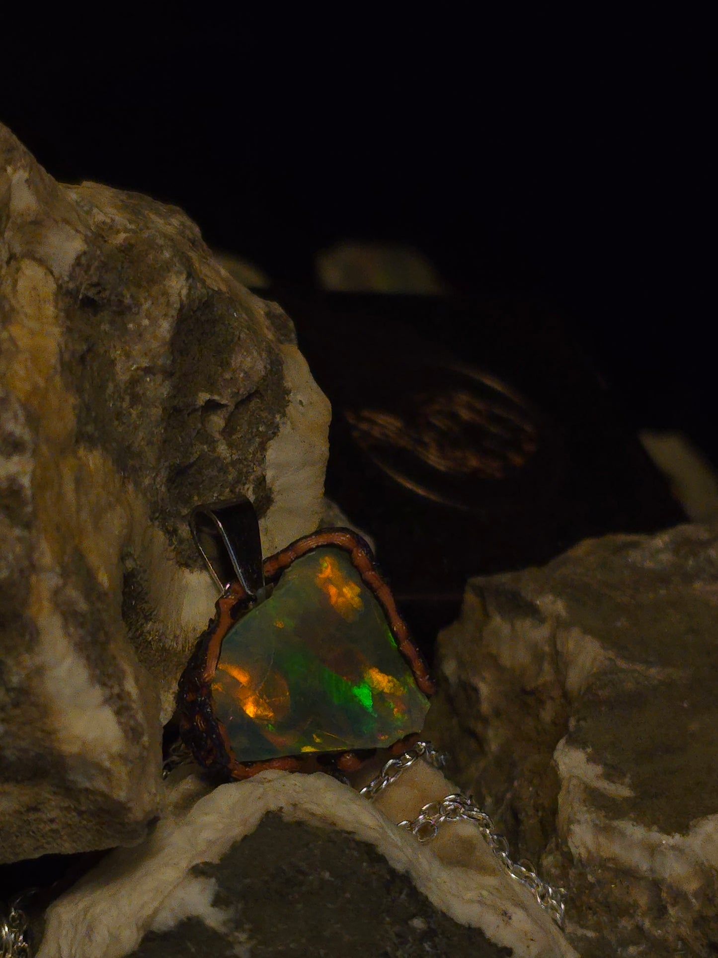 Plume Earth Opal Pendant — OPJ-023