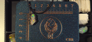 Opal Necklace — Multicolour Fire Throughout, White Body
