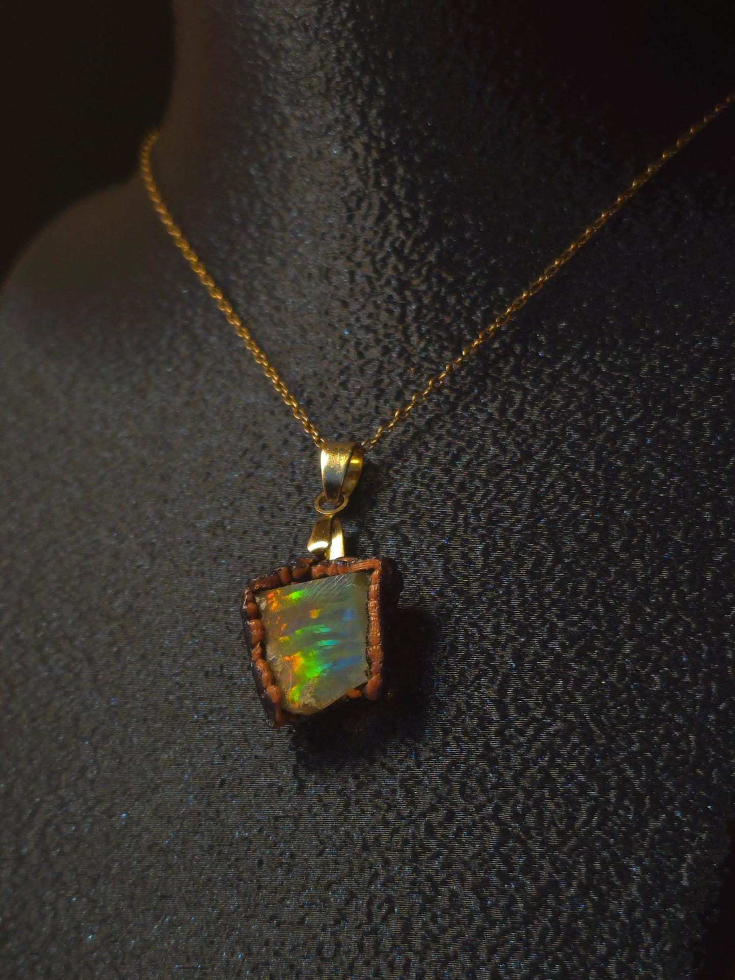 Prism Fire Opal Pendant — OPJ-018