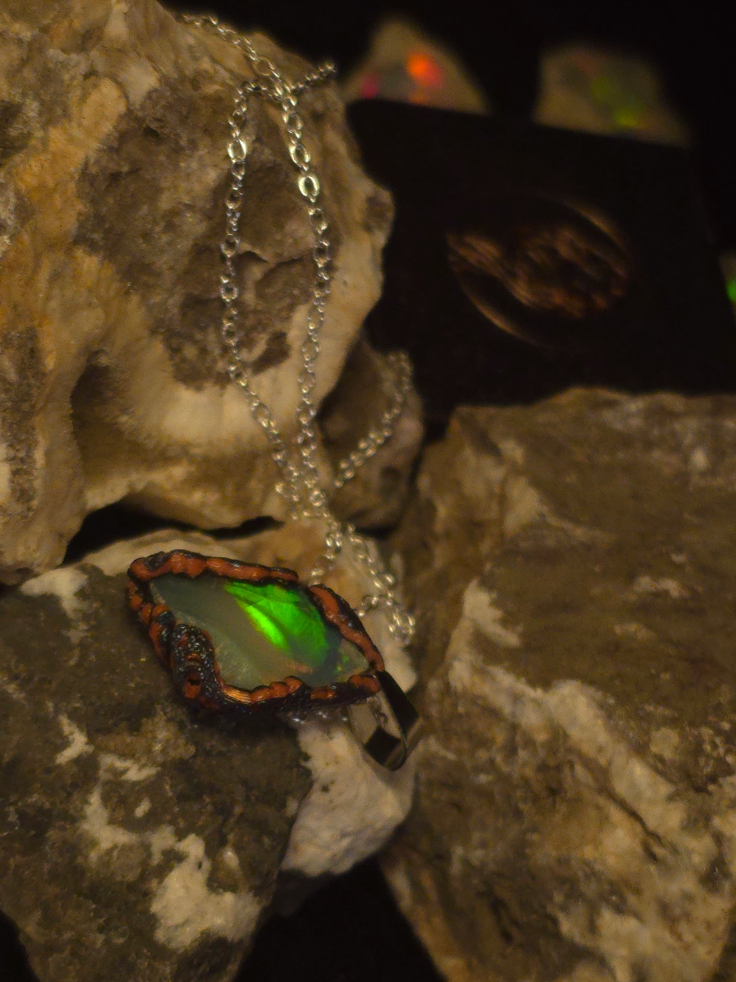 Green Earth Opal Pendant — OPJ-019