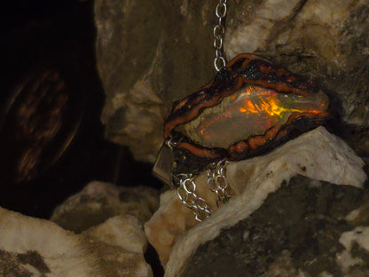 Bright Earth Opal Pendant — OPJ-020