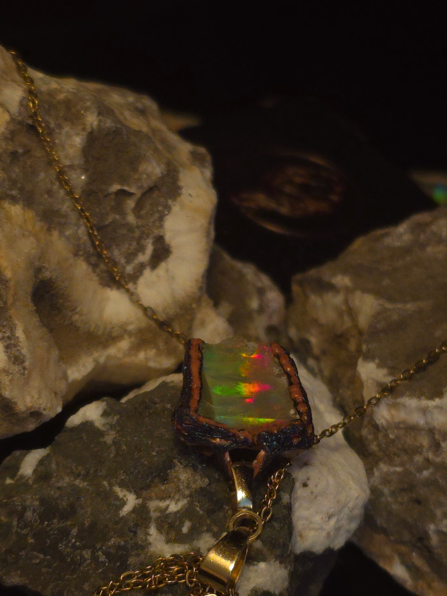 Prism Fire Opal Pendant — OPJ-018