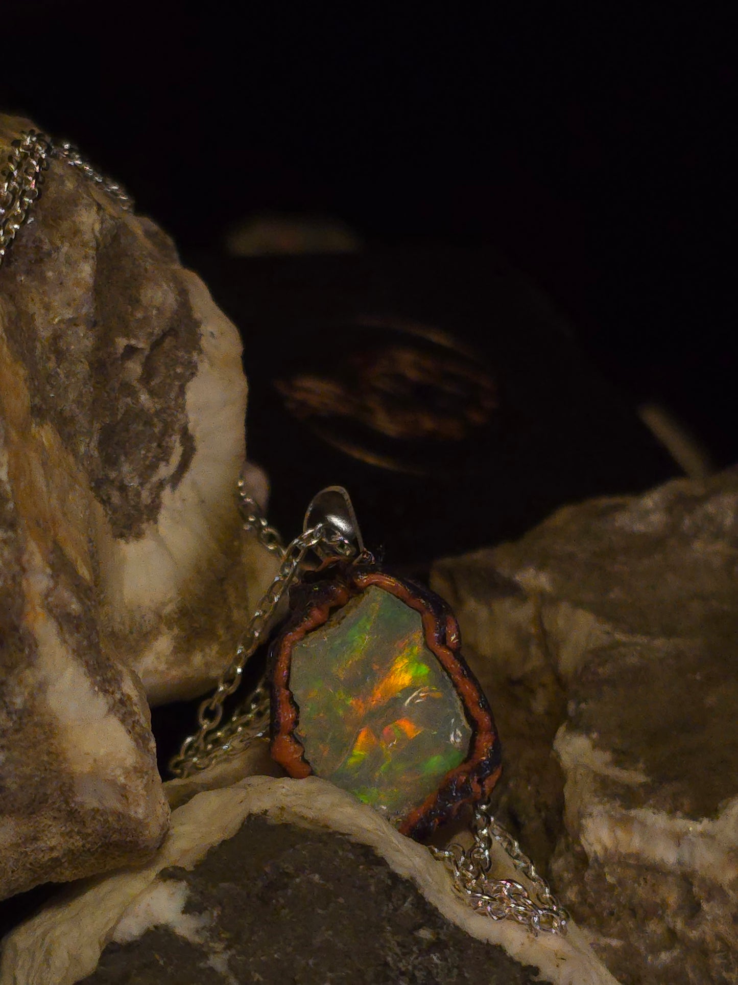 Soft Earth Opal Pendant — OPJ-024