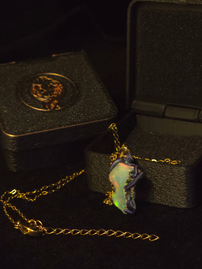 Bright Fire Opal Pendant — OPJ-014