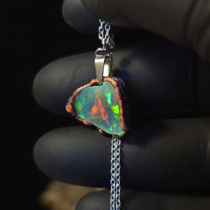 Opal Necklace — Segmented Rainbow
