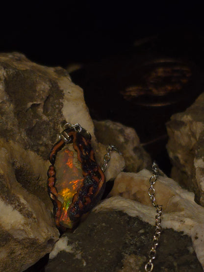 Bright Earth Opal Pendant — OPJ-020