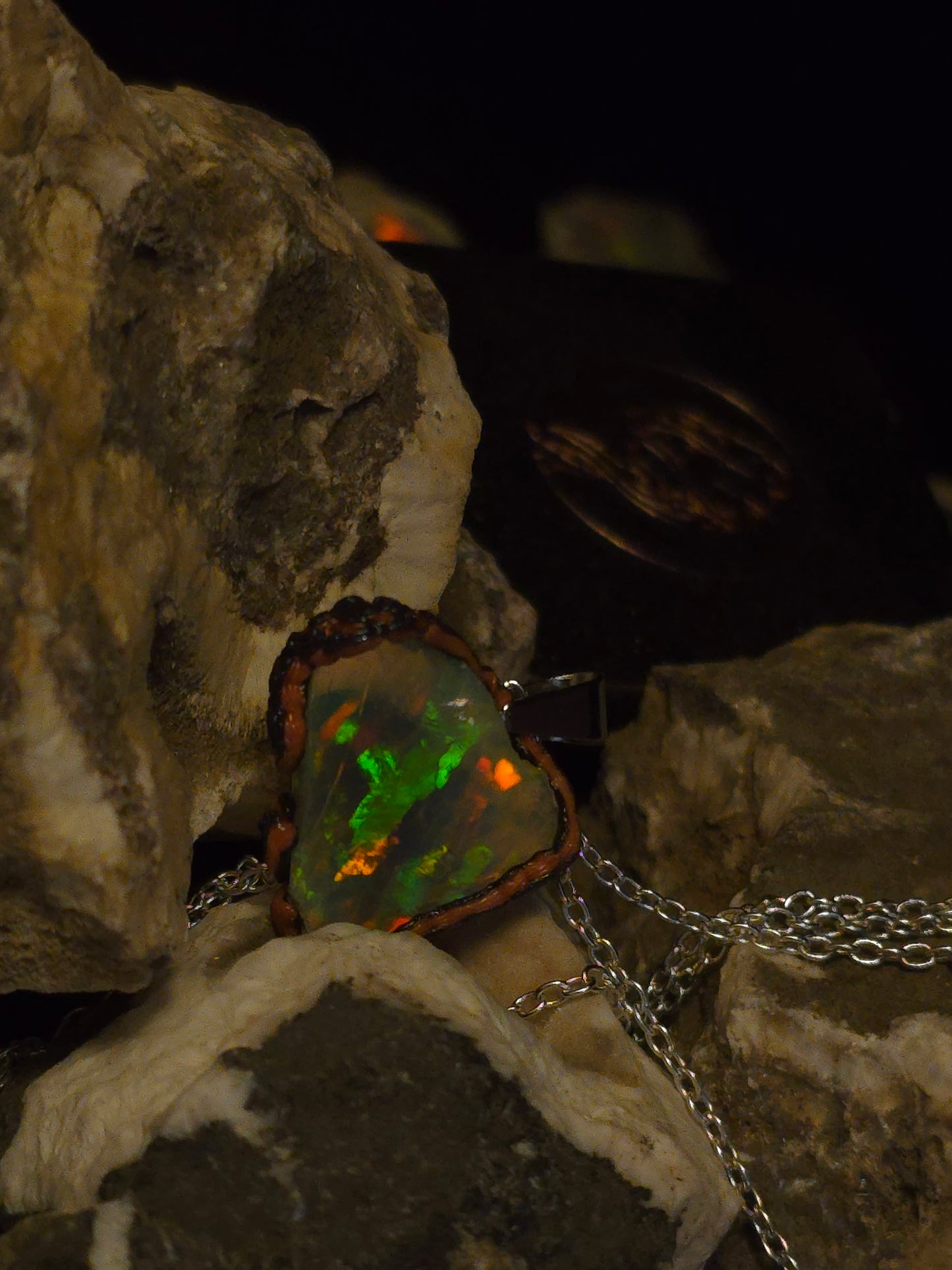 Plume Earth Opal Pendant — OPJ-023