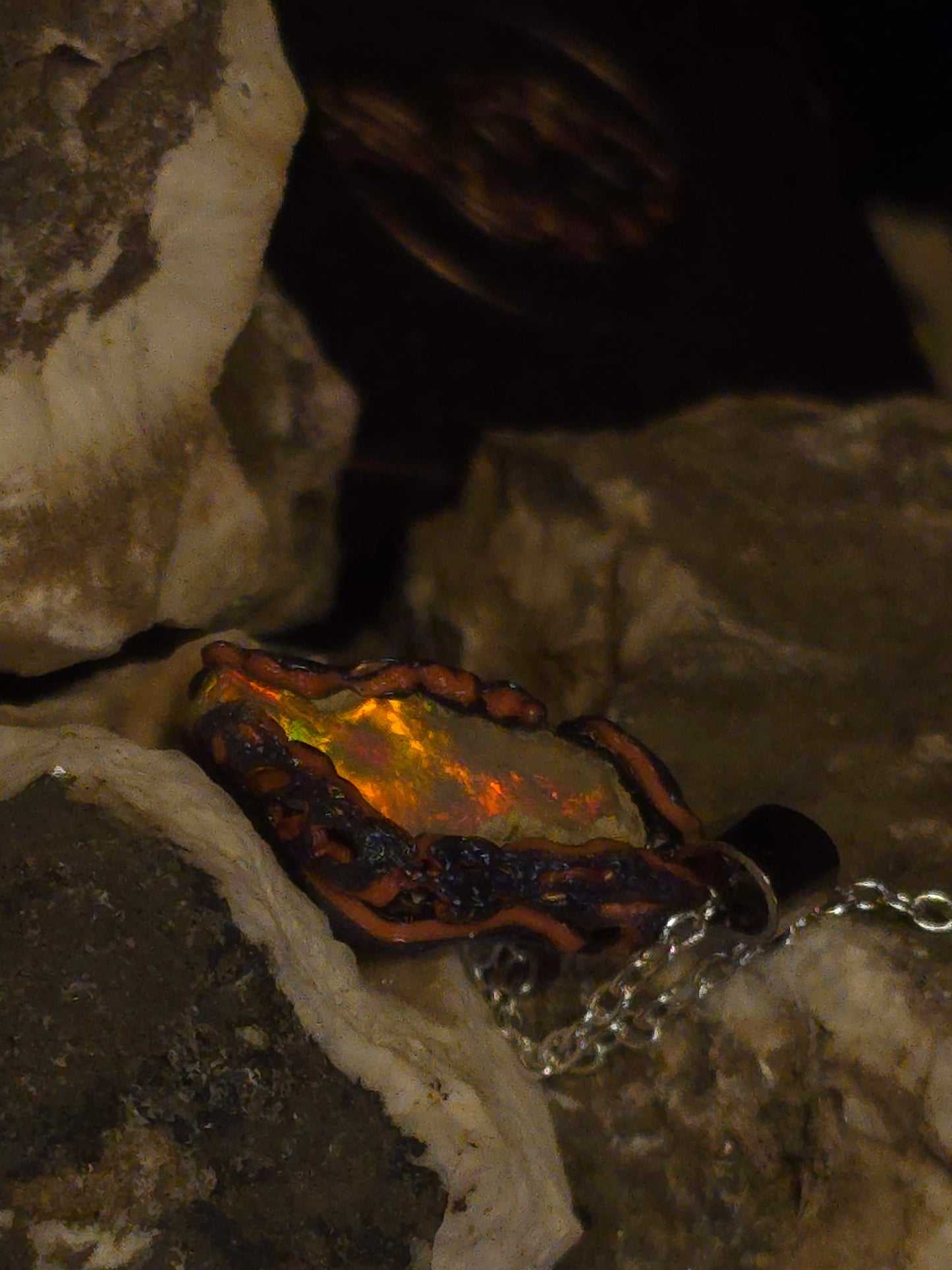 Bright Earth Opal Pendant — OPJ-020