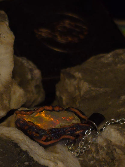 Bright Earth Opal Pendant — OPJ-020